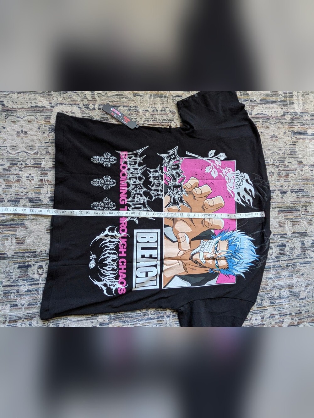 Civil Regime x Bleach Grimmjow American Classic Oversized Tee XXL NWT - Picture 8 of 9